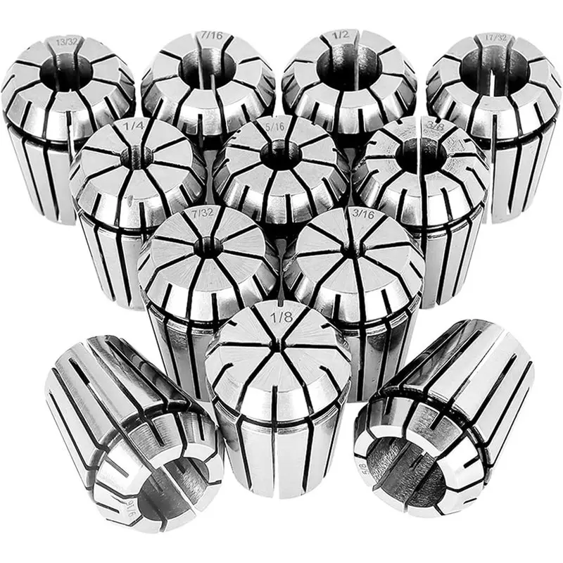 【VALUE MONEY】ER20 Spring Collet Set(14 Pcs)-Carbon Steel For CNC Engraving Machine And Milling Lathe Workholding Engraving Tooli