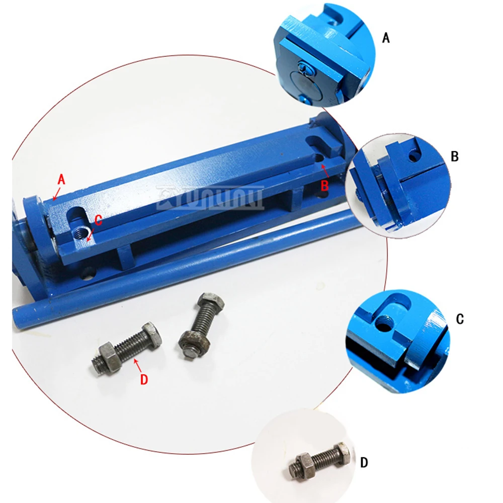 170mm 350mm Manual Bending Machine, Folding Machine, Iron Sheet Metal Stainless Steel,Aluminum ,Copper Plate Processing Tool