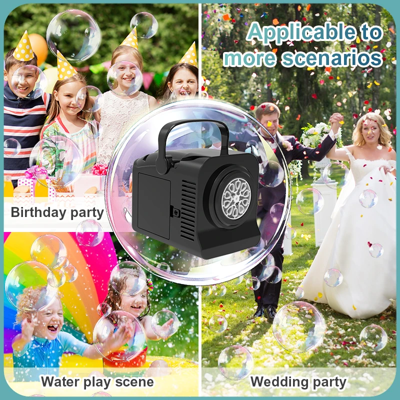 Outdoor Large Quantities Bubbles Wedding Games Children's Bubble Machine Toy Play Interact Without Batteries Bubble Water