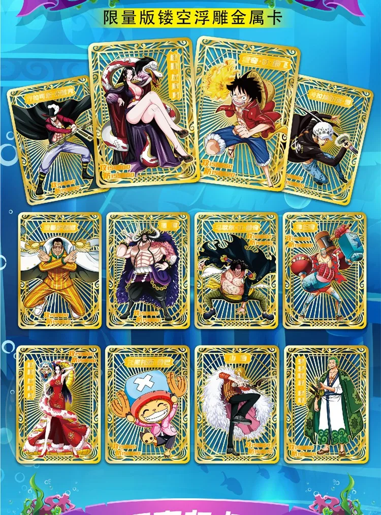 New Guoka One Piece Card Hot-blooded Adventure 2 Yuan Pack Anime Luffy Zoro Nami Chopper Franky EX TR SP Quality Cards Kids Toy