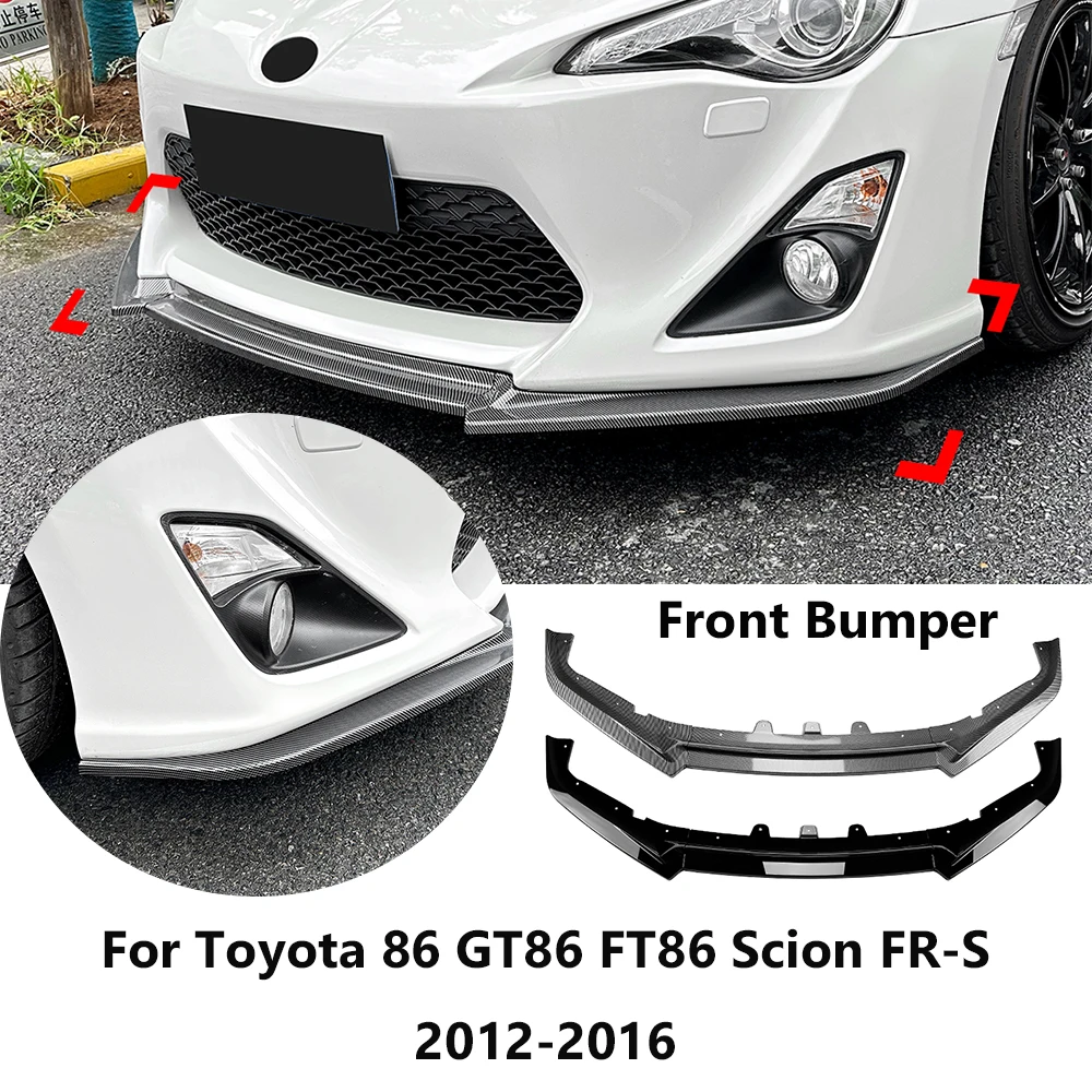 

For Toyota 86 GT86 FT86 Scion FR-S 2012-2016 Car Front Bumper Lip Body Kit Spoiler Splitter Bumper Cars Modification Parts