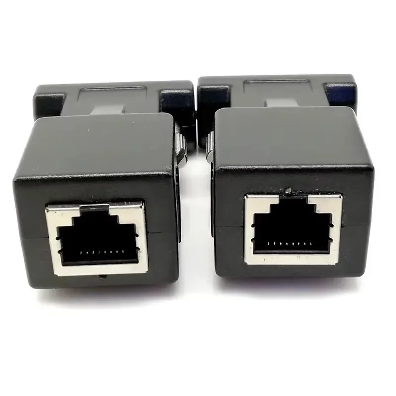 15pin VGA żeńskie do RJ-45 żeńskie złącze karty VGA RGB HDB Extender do LAN CAT5 CAT6 RJ45 sieciowy kabel Ethernet Adapter