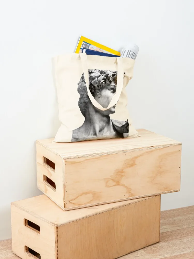 تمثال روماني: مايكل أنجلو، ديفيد حقيبة حمل حقيبة نسائية فاخرة للمتسوقين حقائب تسوق قماش قابل للطي