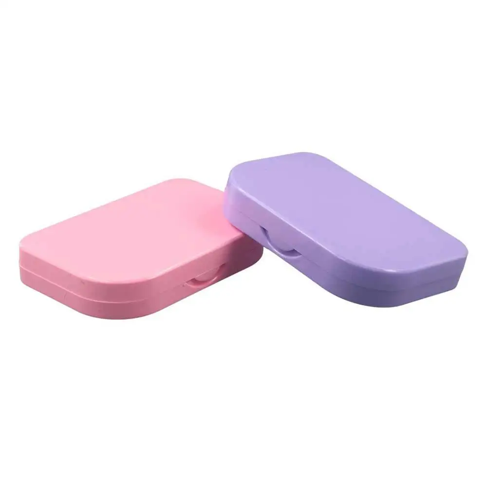 Empty False Eyelashes Storage Box Waterproof With Makeup Mirror Fake Eye Lash Organizer Plastic 3 Pairs False Eyelash Box Women