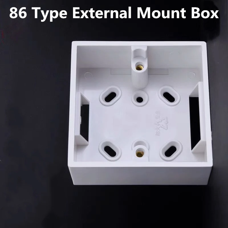 1/2/5/10pcs External Mounting Box 86mm*86mm or 86mm*172mm Standard Switches and Sockets Apply For Wall Surface Home Switch Boxes