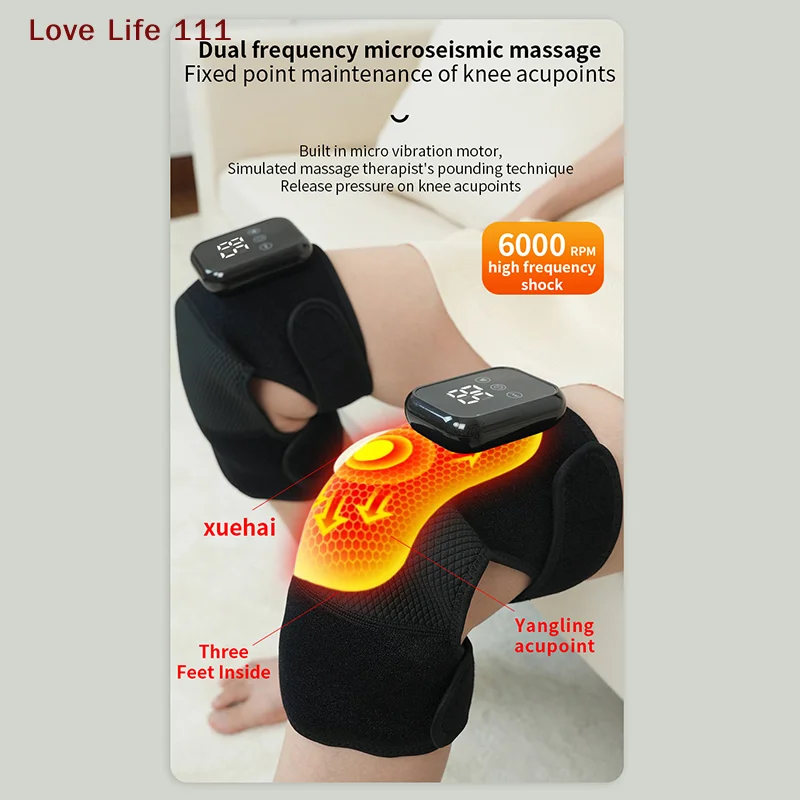 

New 3 In 1 Knee Massager Electric Leg Joint Heating Vibration Massage Elbow Brace Arthritis Relief Fatigue Knee Support