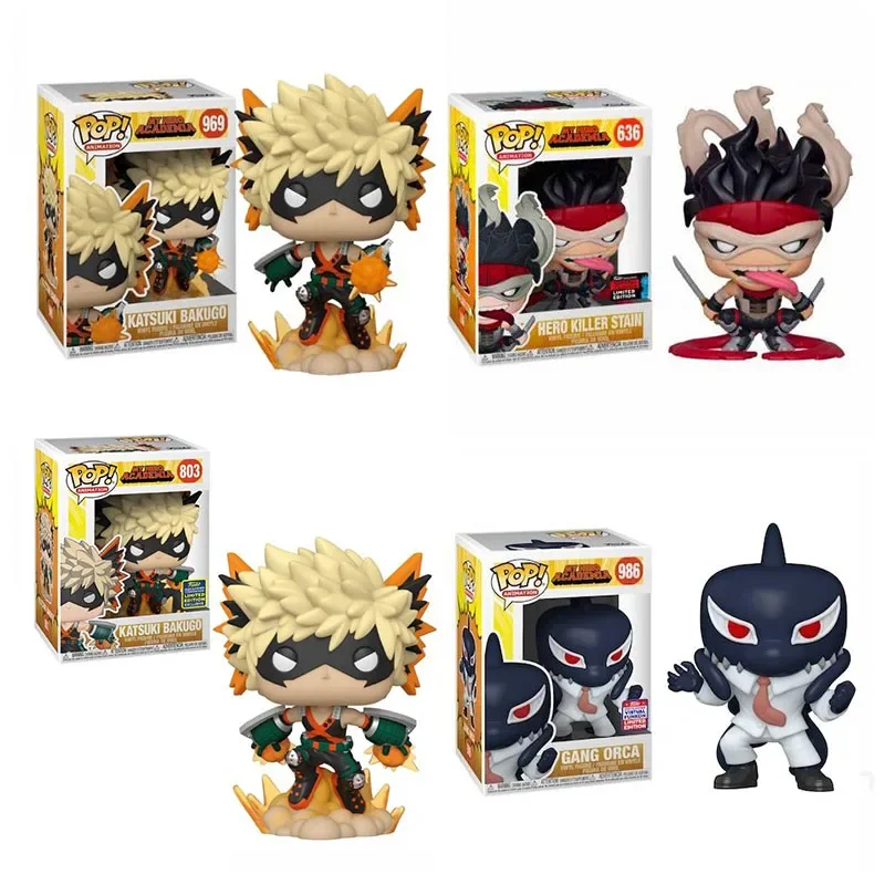 Funko MY HERO ADADEMIC Katsuki Бакуго 999. #   Герой Убийца Пятно 636 #   Виниловая фигурка, модель ПВХ, игрушки для ребенка, рождественский подарок