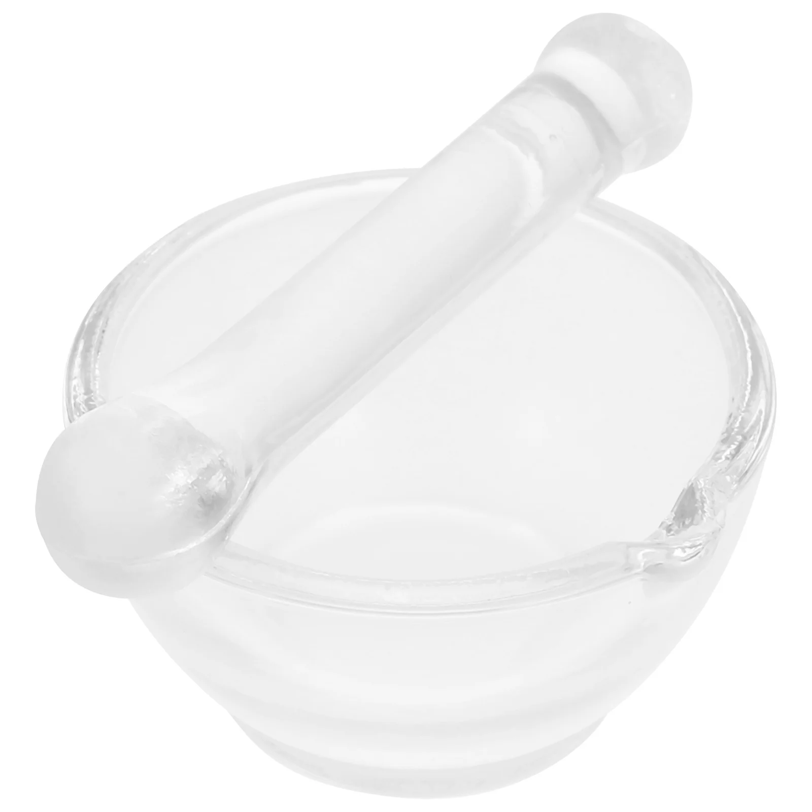 

1Set Glass Mortar and Pestle Set 60Ml Heavy Duty Base Lab Pestle Set for Science Laboratory Grinding and Mixing Tools