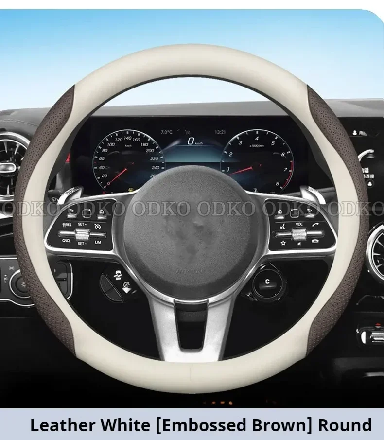 

Автомобильный чехол на руль для Renault Megane 3 4, Duster Fluence Laguna Kangoo, защита рулевого колеса из искусственной кожи, защита от царапин, нескользящая