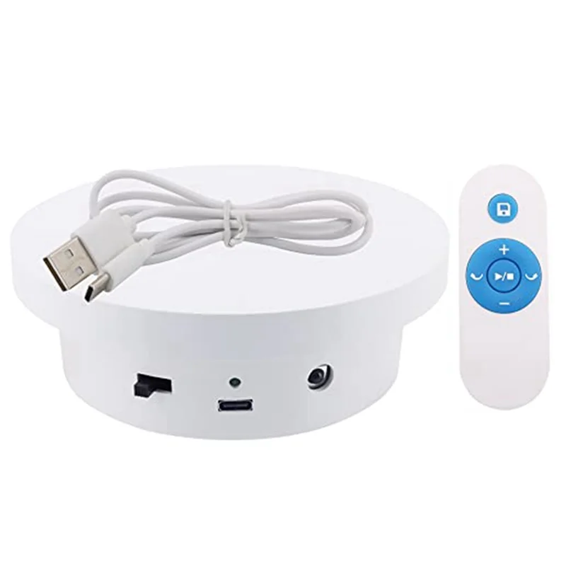 

SYW-Rotating Display Stand Adjustable Speed With Remote Control 5.1In Diameter 11Lb Load Capacity Type-C Power Supply Durable (1