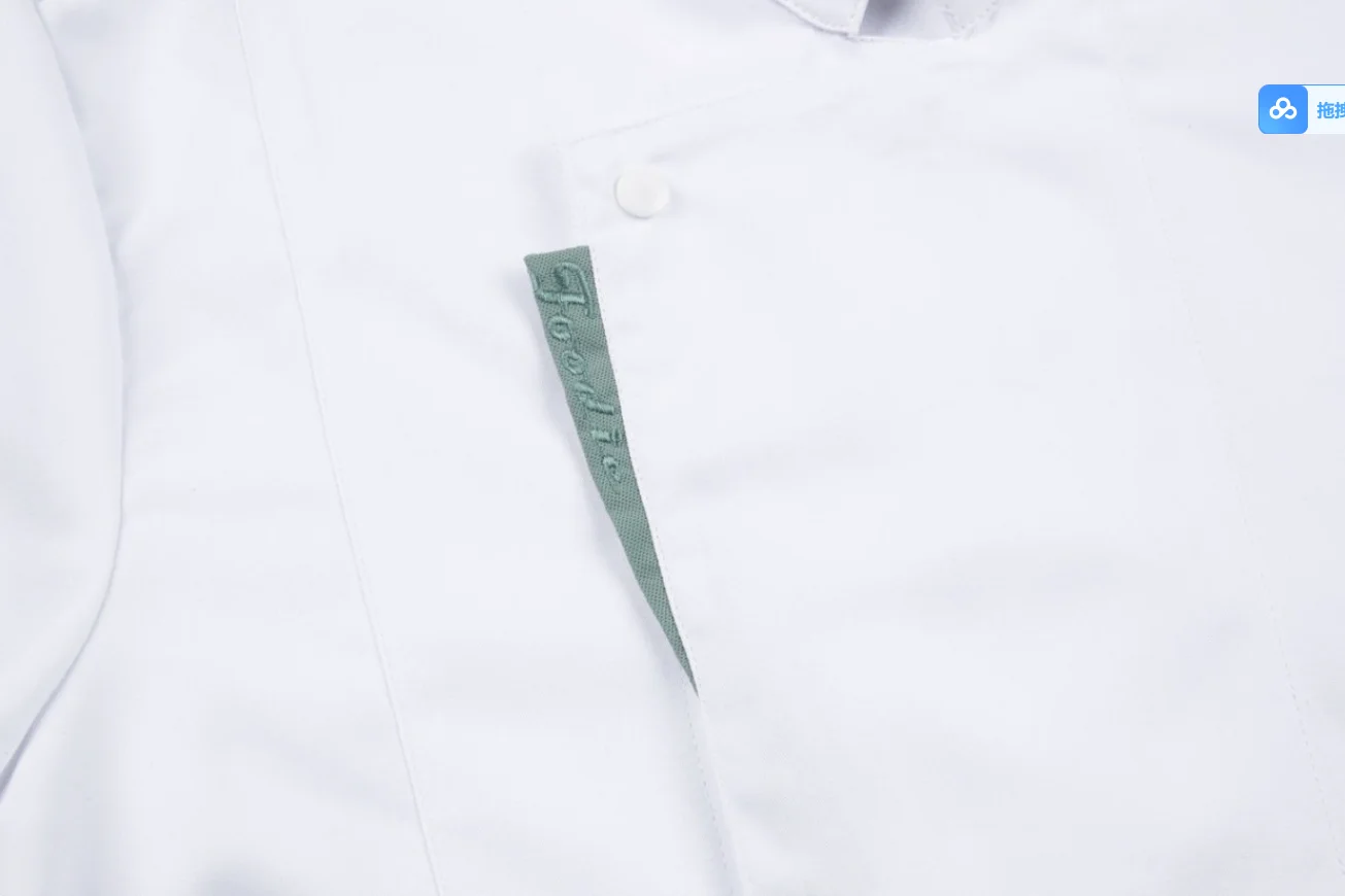 Restaurant respirant Chef manteau noir Chef uniforme tablier Chef shorts été hommes cuisine à manches courtes veste vêtements de travail logo