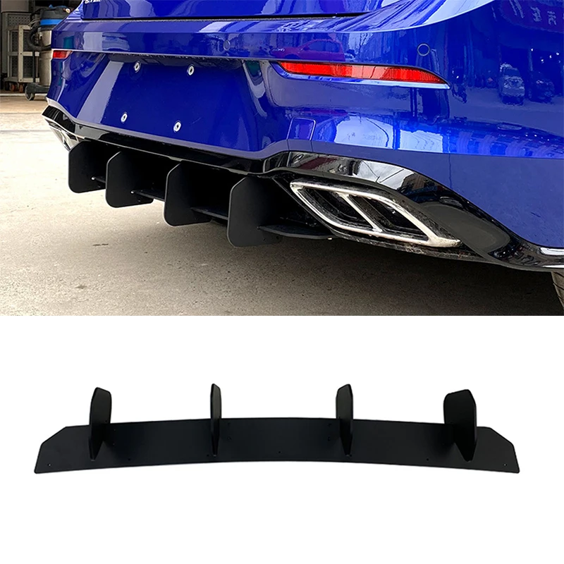 

Rear Bumper Diffuser Lip Rear Side Splitters Spoiler Lip For Volkswagen Golf 8 2020-2021 ABS Rear Bumper Protector
