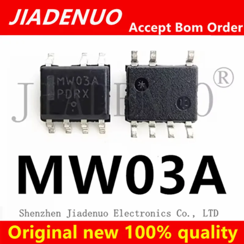 (2-5pcs)100% Original New MW03A MWO3A IC Chip Used on the Power Switch of the Printed Silk MW03A MWO3A SOP-7 SMT Chipset