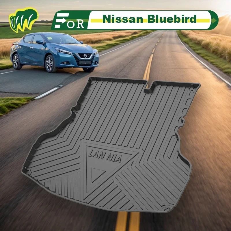 

For Nissan Bluebird 17 18 19 2020 2015-2021 Custom Fit Car Trunk Mat All Season Cargo Mat 3D Shapd Laser Measured Trunk Liner