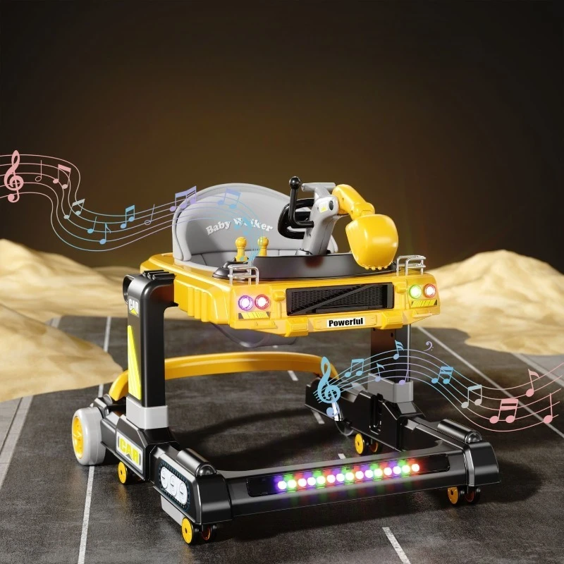 cartoon-infant-excavator-cool-music-baby-walkers-with-wheels-foldable-multi-function-anti-rollover-walker-with-brake-design