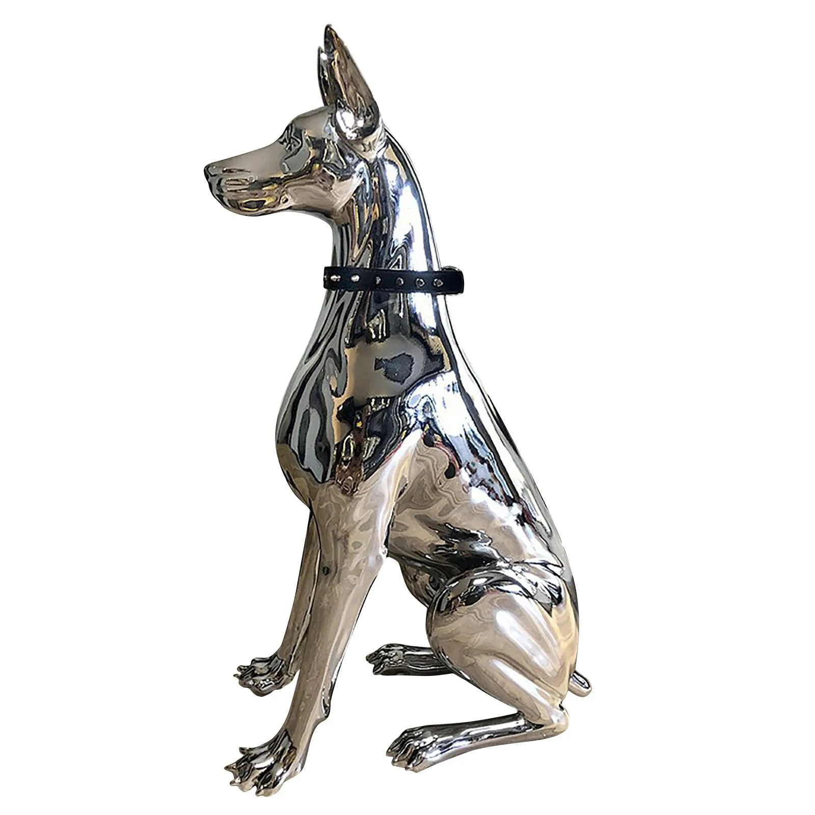 Ornament Dog Animal Living Room Decoration Home Decor Sculpture Doberman Dog Small Size Art Animal Statues Figurine Room