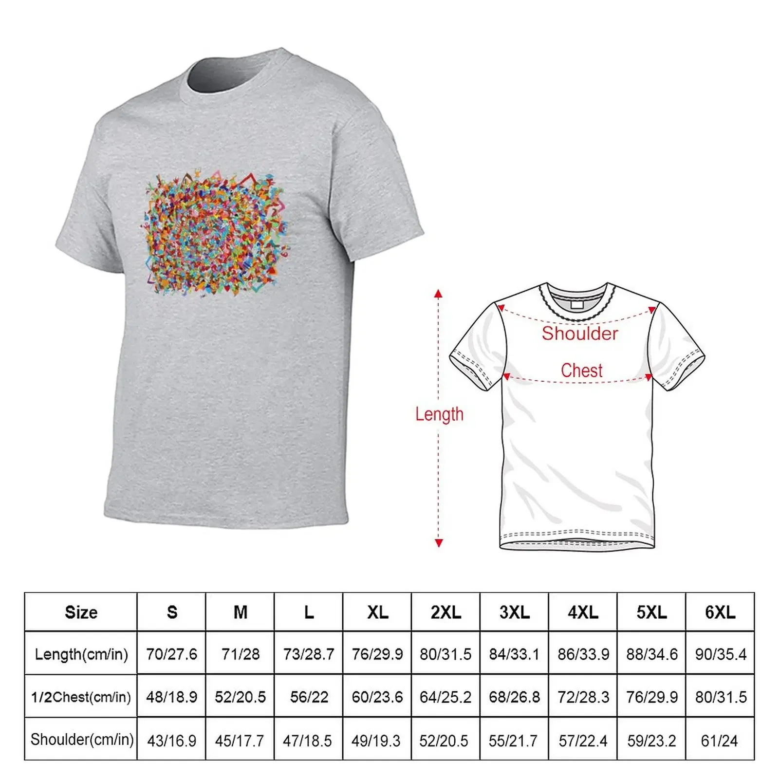 Maniacally Discombobulated - Stream of Consciousness Series T-Shirt shirts graphic tees customizeds Men's cotton t-shirt