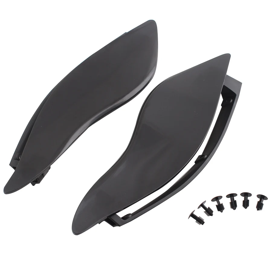 Motorcycle Part Black Adjustable Wing Windshield Air Deflector Upper Fairing Batwing For Harley Touring Electra Street Tri Glide