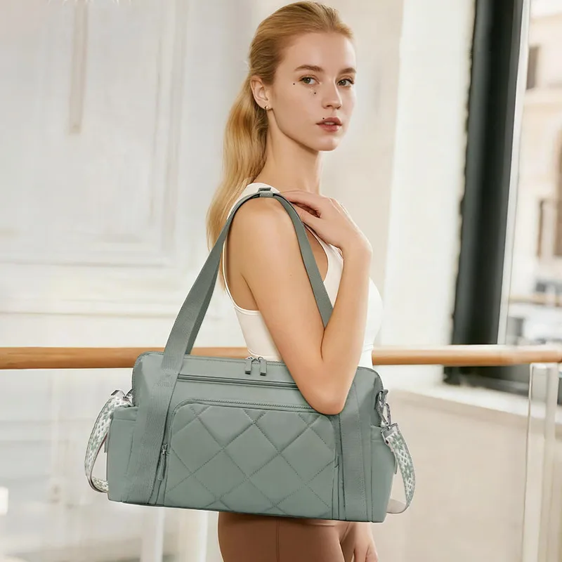 HXIA Gym Bag for Women Duffle Weekender Bags Travel Lightweight Weekender Tote with Large Wet Pocket for Sports Workout Dance