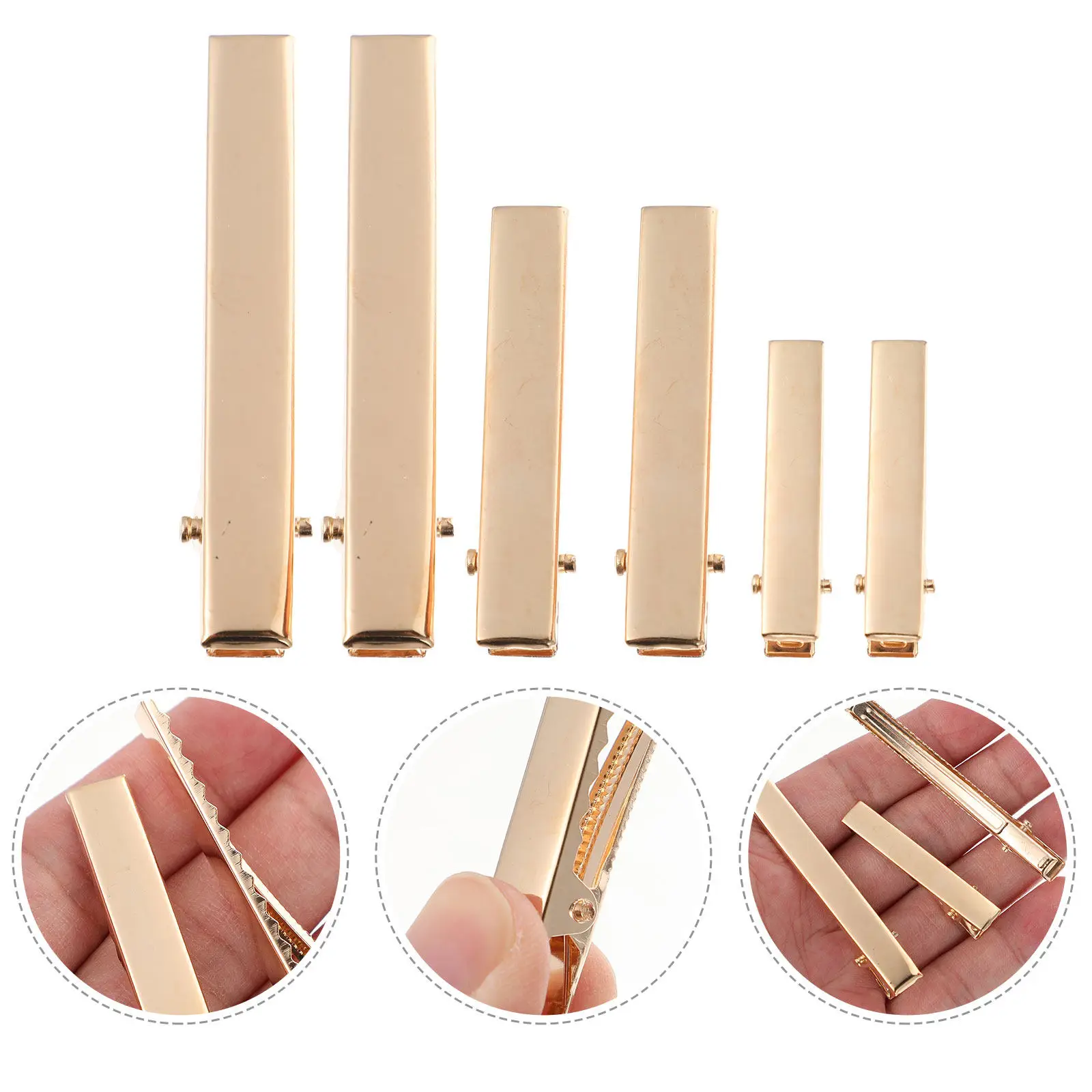 60Pcs Durable Snap Hair Clips Girls Hairpin Set Stylish Different Sizes Lightweight Hair Accessories for Daily Party