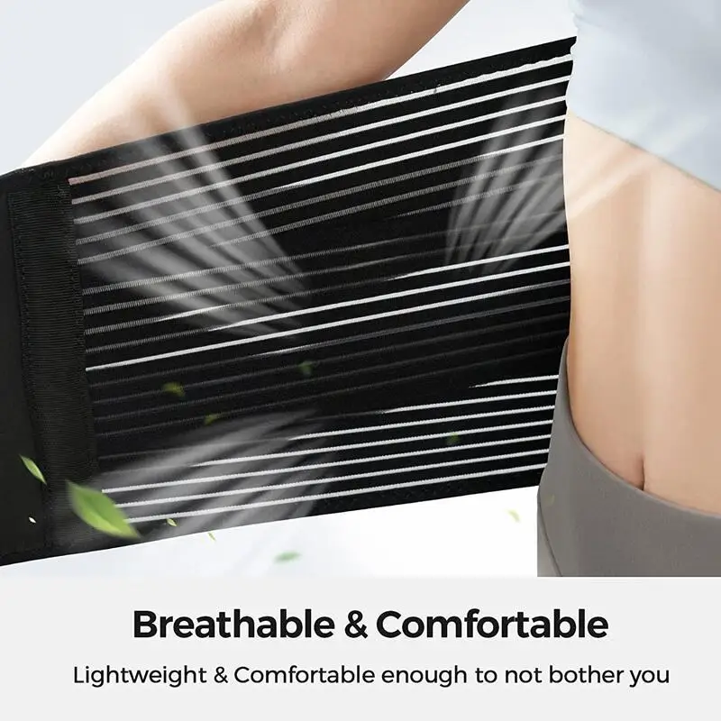 Breathable Lumbar Back Belt Lower Back Pain Relief with 6 Stays Men Women Waist Support Belt Anti-skid Sciatica Lumbar Support