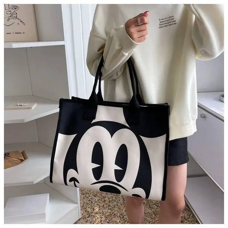 Disney Mickey Women\'s Shoulder Bags Luxury Brand Cartoon Women\'s Bag Large Capacity Fashion Tote Bag Shopping Bag