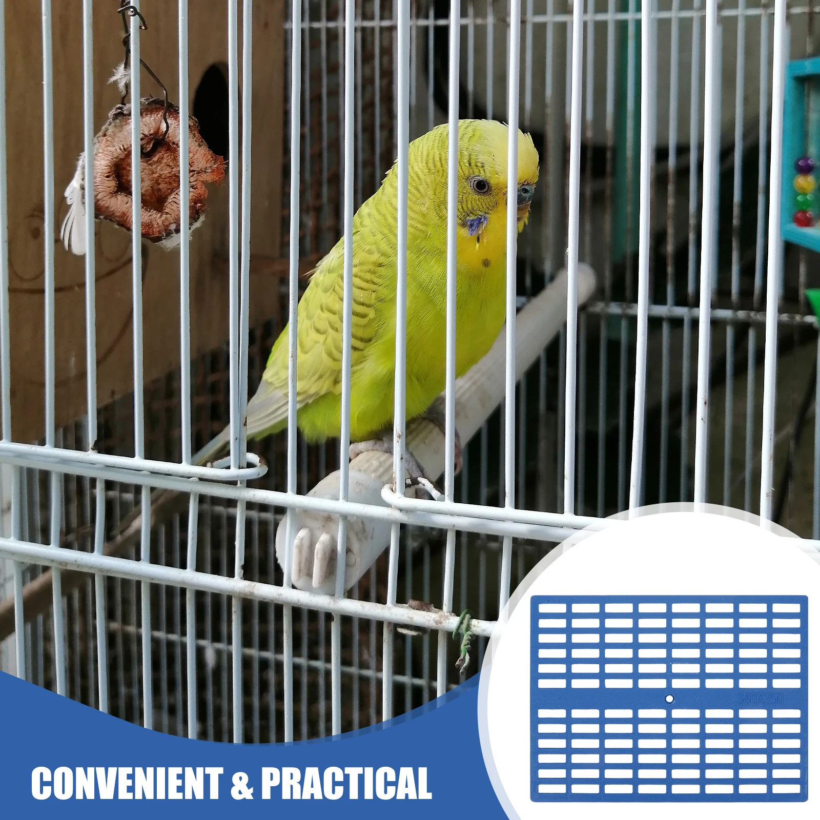 

4pcs Pet Cage Mat Rabbit Mats Resting for Cages Portable Bunny Floor Pads Plastic Blue Small Animal Feet Pad Guinea Pig