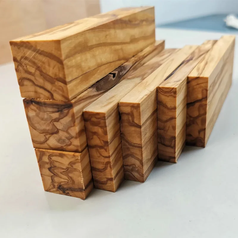 

Olive Wood for DIY Knife Handle Making Material Multiple Sizes Handicraft Woodworking Raw Materials pocket knife 1pcs