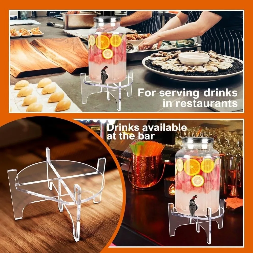 

Detachable Countertop Support Holder Transparent Acrylic Container Support Platform Storage Multi-function Foods Organizer Stand
