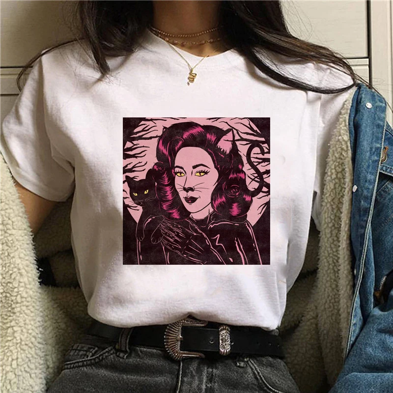 Woman Tshirts Female Harajuku Fashion Streetwear Tee Kimetsu No Yaiba Clothes Japan Anime Graphic Tshirts Shirts for Women Tees