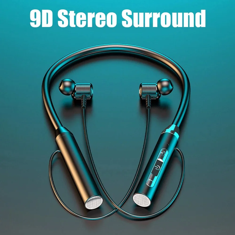 

Bluetooth Earphones Wireless Headphones Magnetic Sport Neckband Neck-hanging TWS Earbuds Wireless Blutooth Headset with Mic