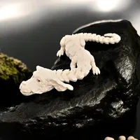 Exquisite Chinese Dragon Artifact Toy - Handmade Dragon Figurine for Decoration