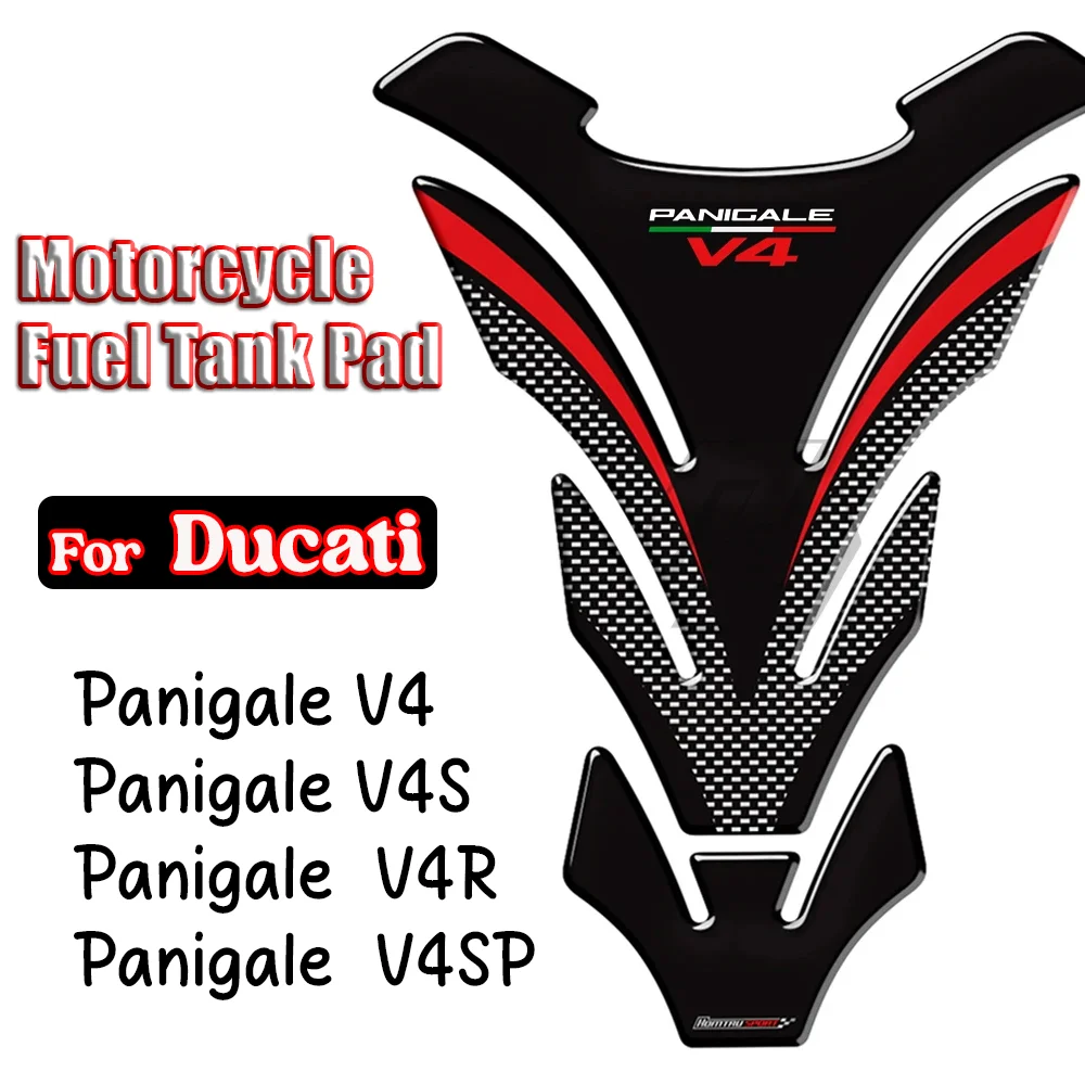 

3D Resin Motorcycle Fuel Tank Pad Cover Protector Decal Stickers For Ducati Panigale V4 V4S V4R V4SP