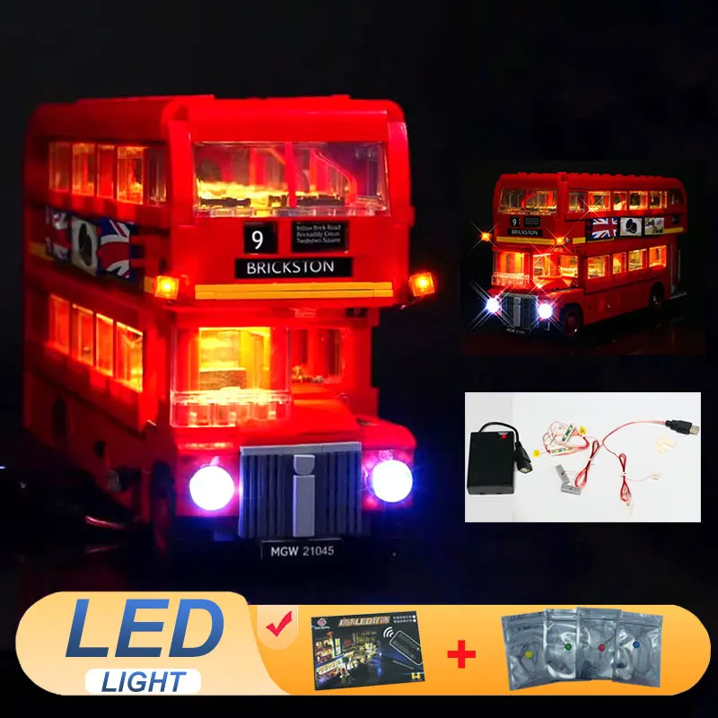 

LED Light Kit For LEGO 10258 compatible 21045 London bus Lamp Idea DIY Gift (Not Include Building Blocks Bricks Kits Sets Model)
