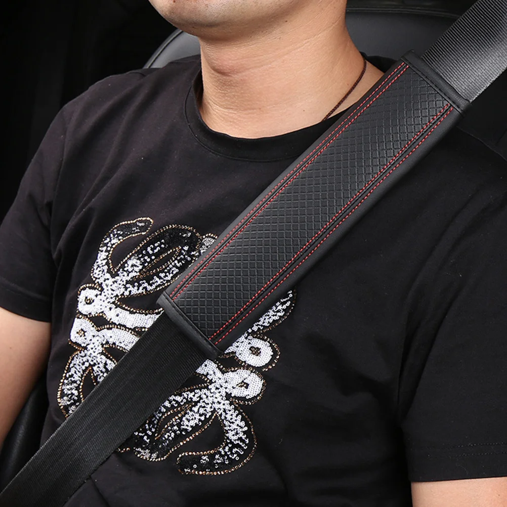 

2Pcs Car Seat Shoulder Cover Safety Strap Protector Stylish Comfortable Driving Accessory Car Cover Protector Pad