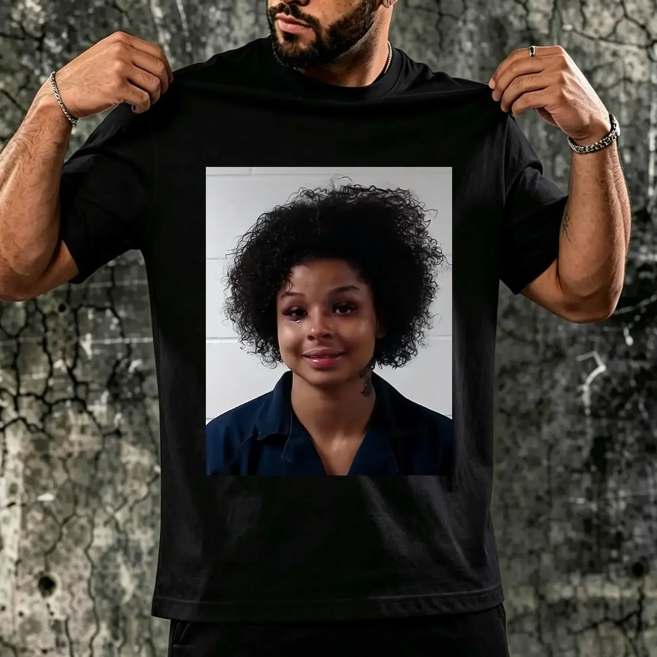 washed T Shirt Chrisean Rock Mug ShoT Crisean Baddies East Zeus on long or short sleeves vintage Washed Top For Everyday Wear