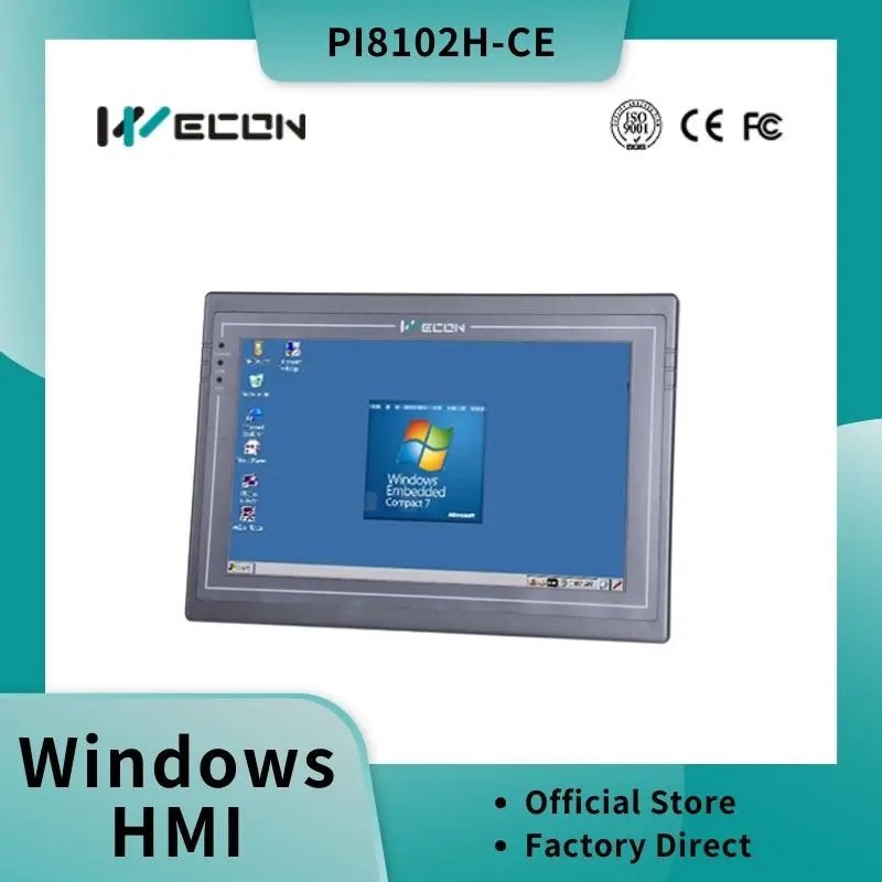 Wecon 10-Zoll eingebetteter Windows CE HMI PI8102H-CE