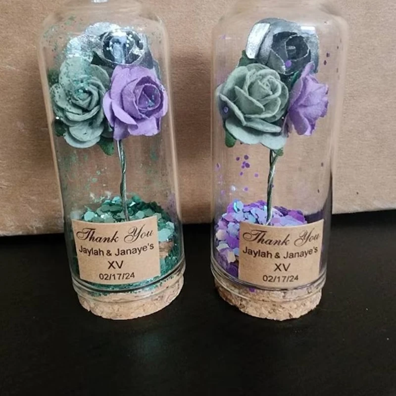 Custom Wedding Favors for Guests, Wedding Favors, Glass Dome Cloche, Beauty and the Beast, Pa, 10 Pcs