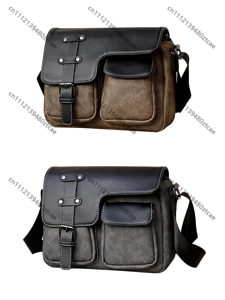 Retro Camera Bag, Men Crossbody Shoulder Bag, Micro Single Photography Storage Protection Bag
