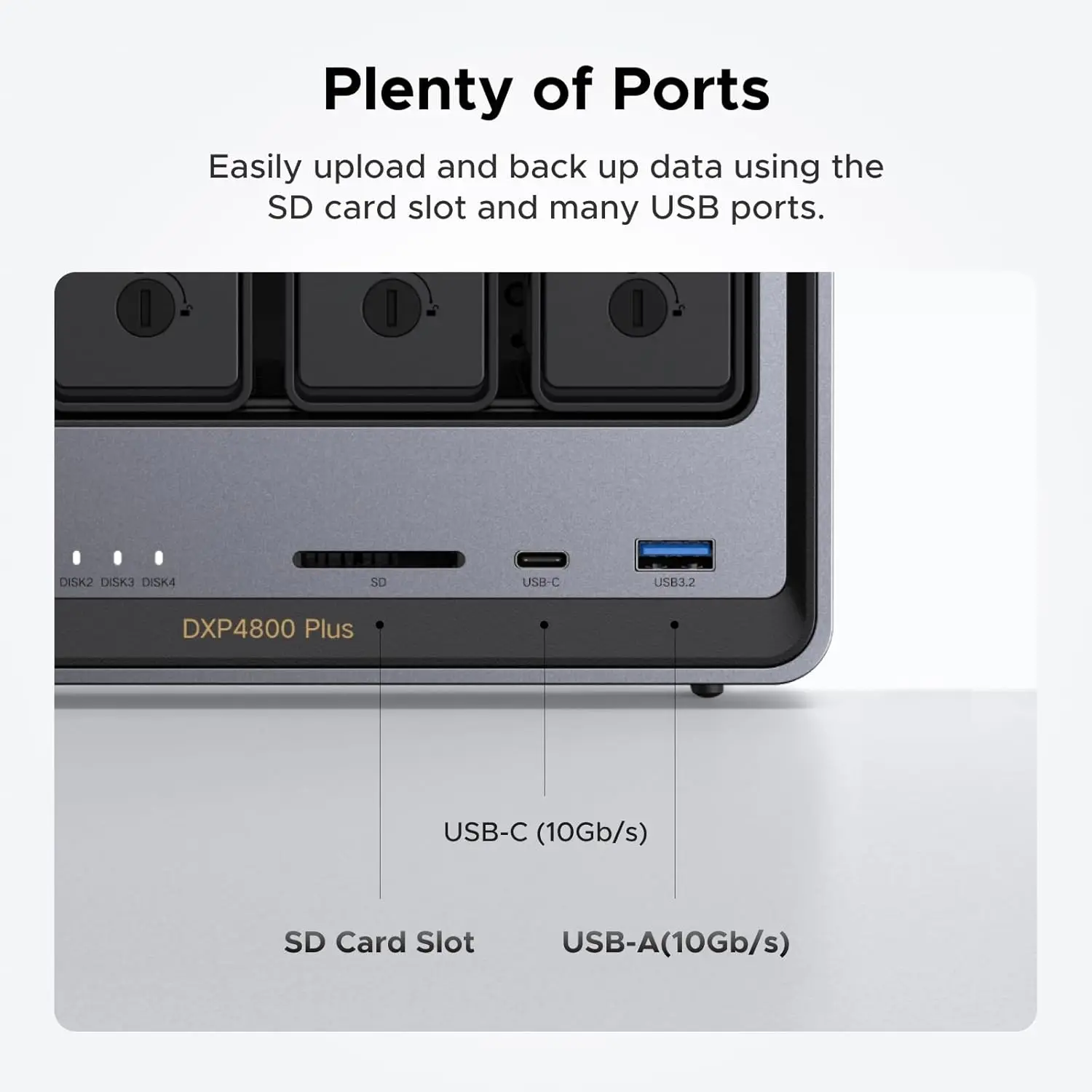 

MAF UGREEN NASync DXP4800 Plus 4 Bay Desktop NAS Pentium Gold 8505 5 Core CPU 4K 60Hz Network Attached Storage (Diskless)