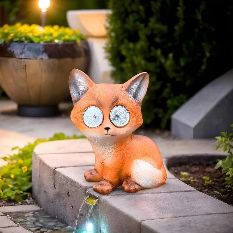 Animal Garden Solar Light Garden Solar Powered Figurine Light Solar Operated Outdoor Animal Sculptures For Patio Balcony Court