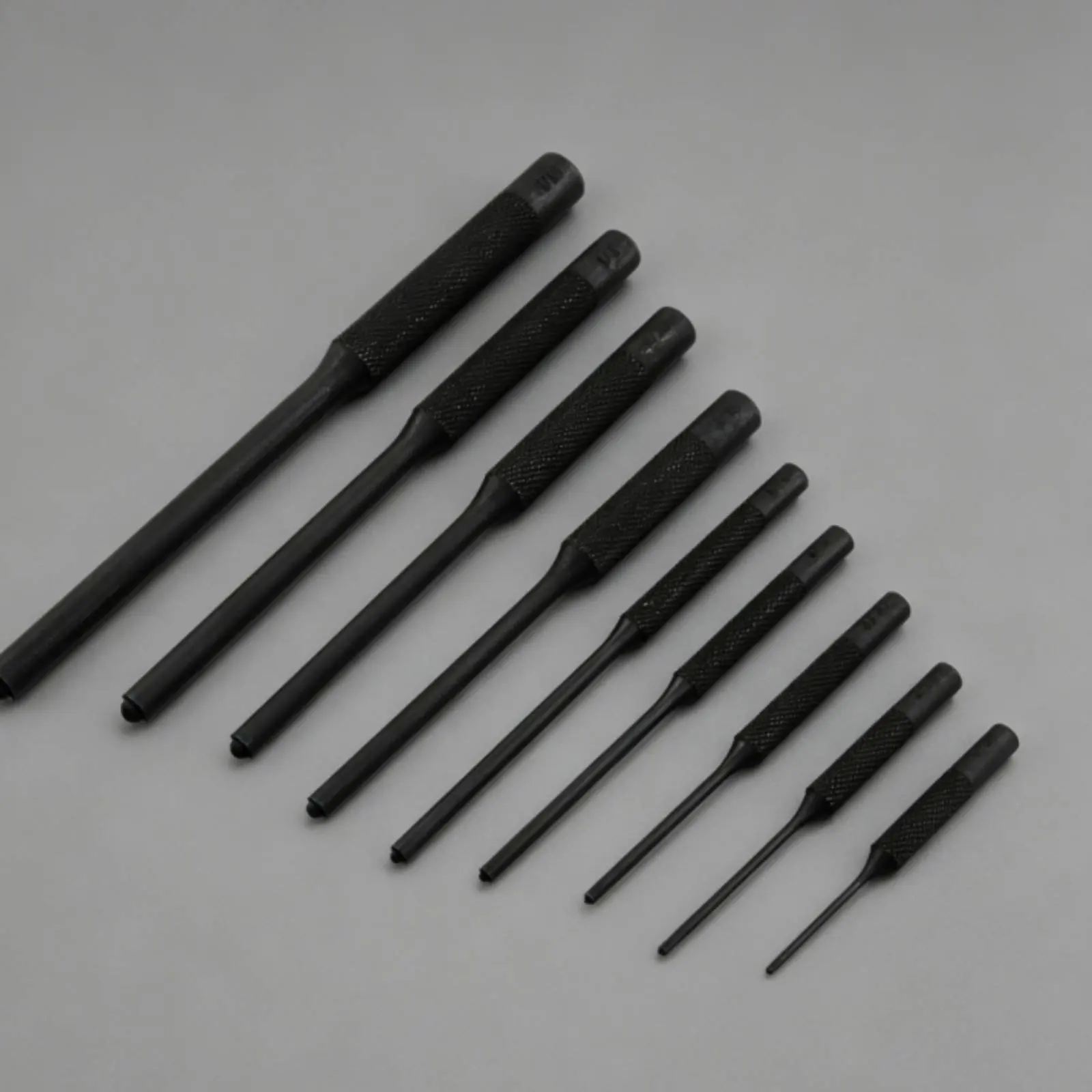 9 Pieces Fastener Punch Hammer Set Carbon Steel Fastener Punch and Hammer Kit Storage Bag Black Finish for Mechanics, Repair