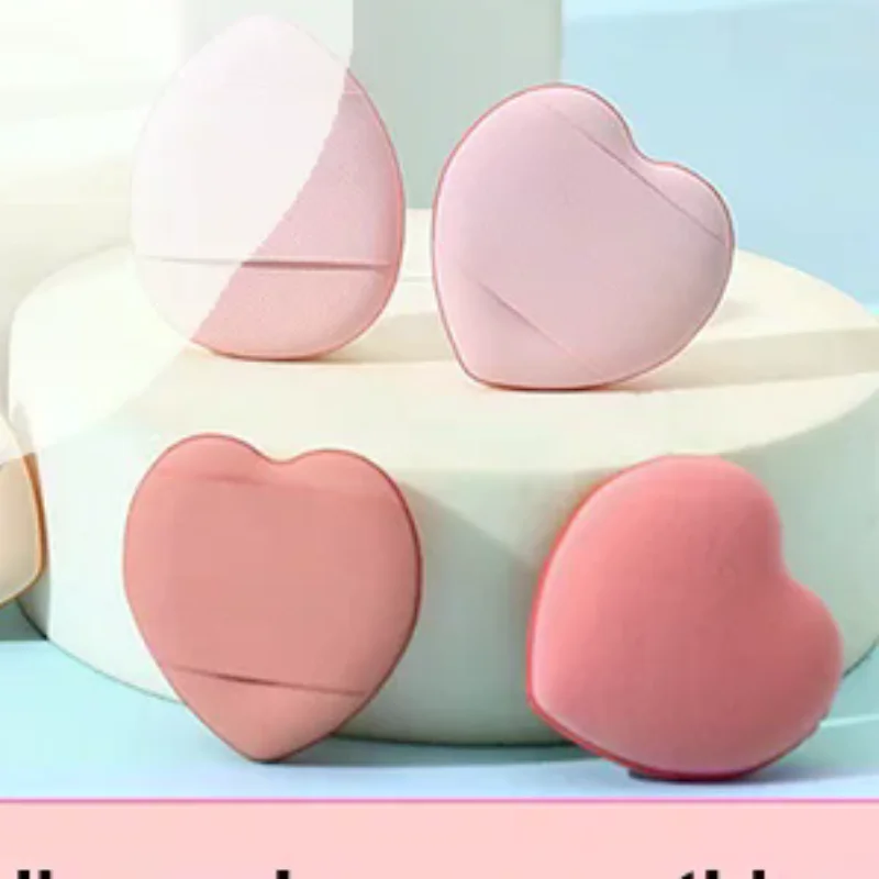 พัฟแต่งหน้ารูปหัวใจขนาดเล็ก 20 ชิ้น ปราศจากน้ำยาง ใช้สำหรับรองพื้นชนิดน้ำ