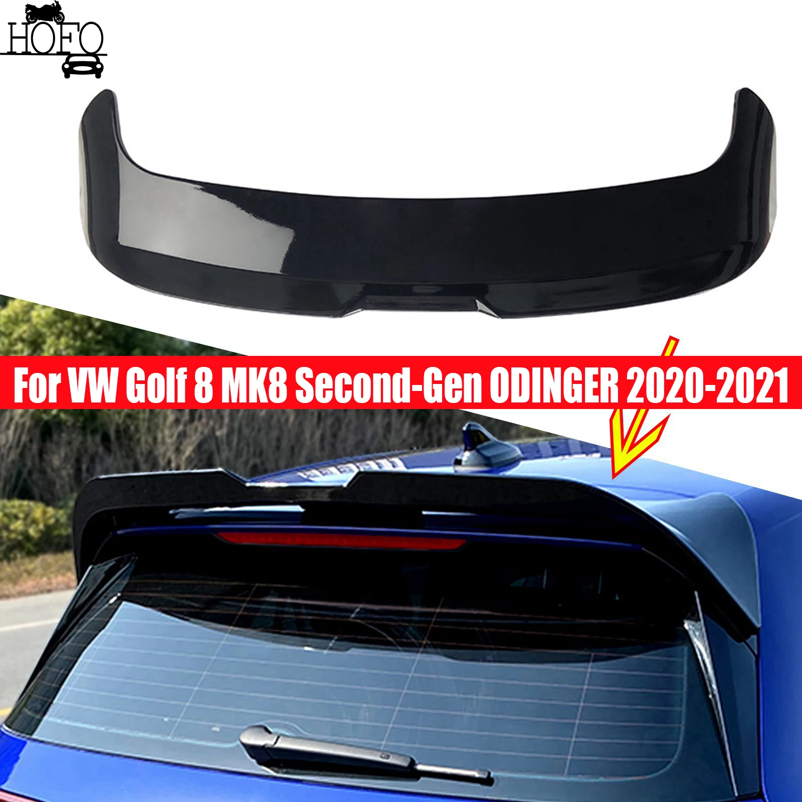 

Car Rear Trunk Spoiler Boot Wing Ducktail Lip Wing Exterior Tuning Accessories For VW Golf 8 MK8 Second-Gen ODINGER 2020-2021