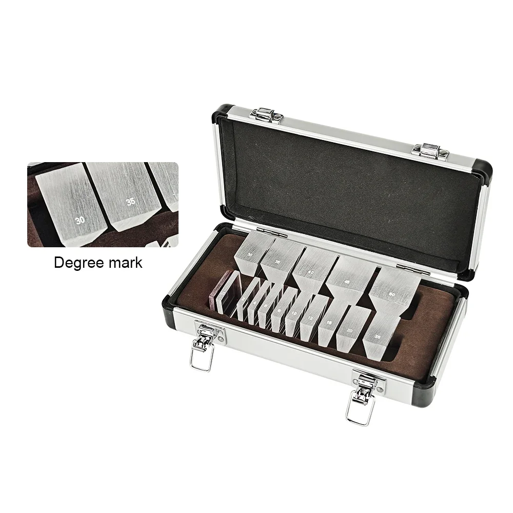 Top Quality Ophthalmic Instruments 17 Pcs Loose Prism Set For Optometry With Aluminium Case LP-16