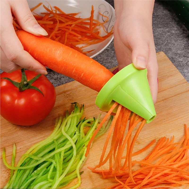 Rotating Shredder Grater Spiral Peeler Manual Multi-function Vegetable Fruit Potato Carrot Radish Slicer