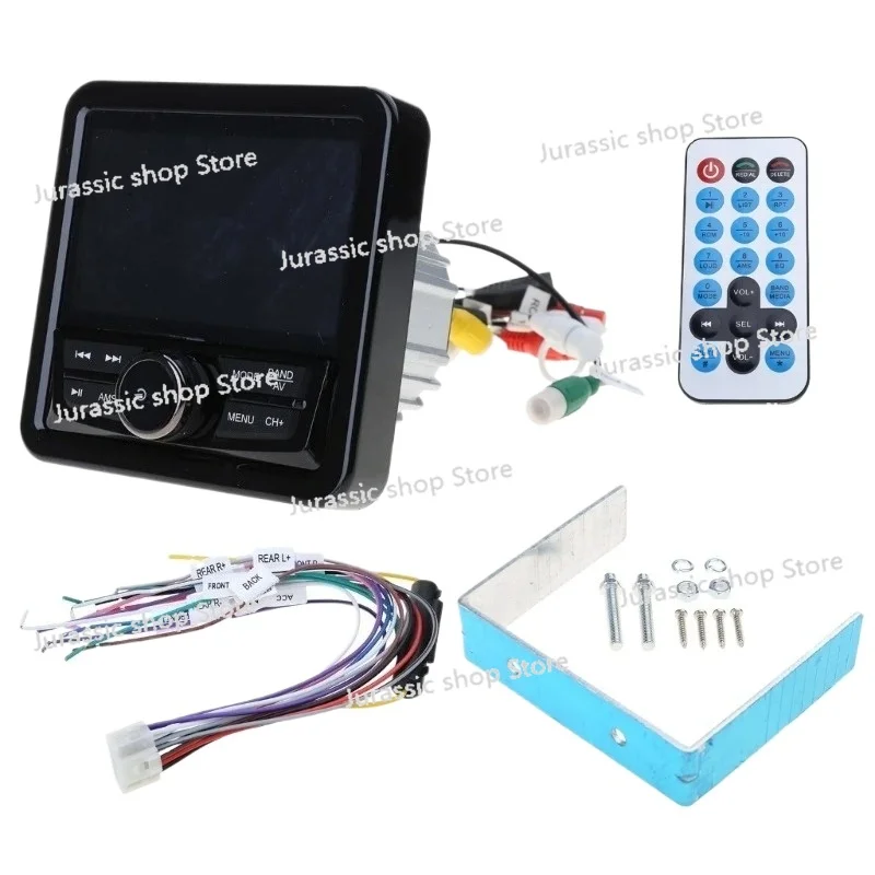 

R3MD Waterproof Wireless MP5 Player for Motorcycles, Marine Stereo with Radio Tuner