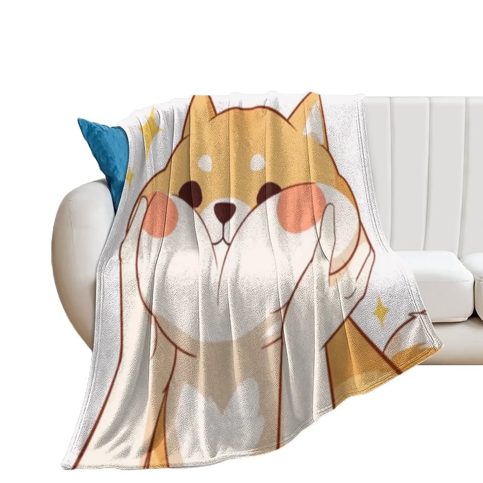 

Kawaii Shiba inu Throw Blanket anime christmas decoration Camping Blankets