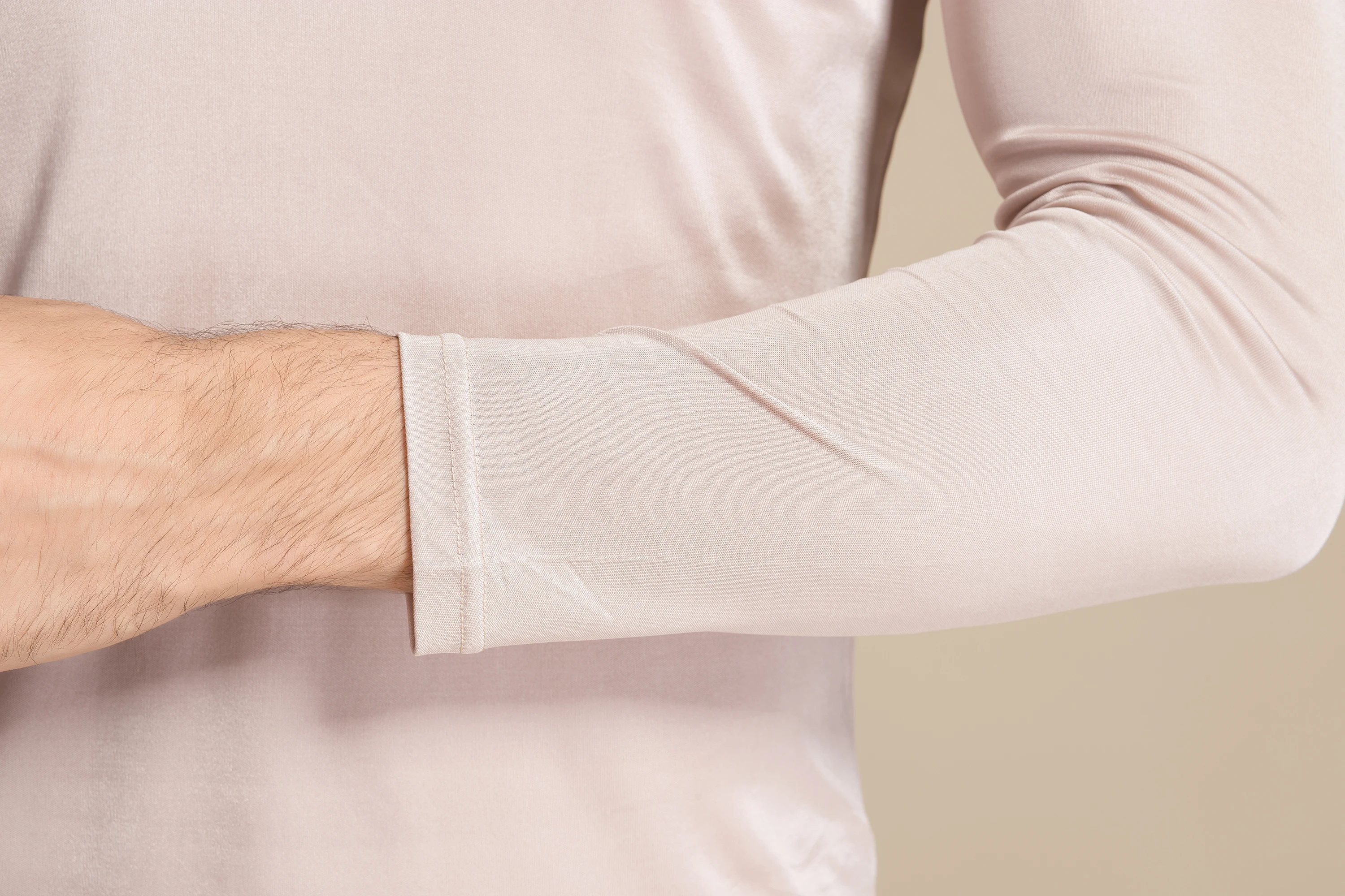 ملابس داخلية حريرية طويلة للرجال من حرير التوت طقم ملابس داخلية حرارية علوية وسفلية/طبقة أساسية #6