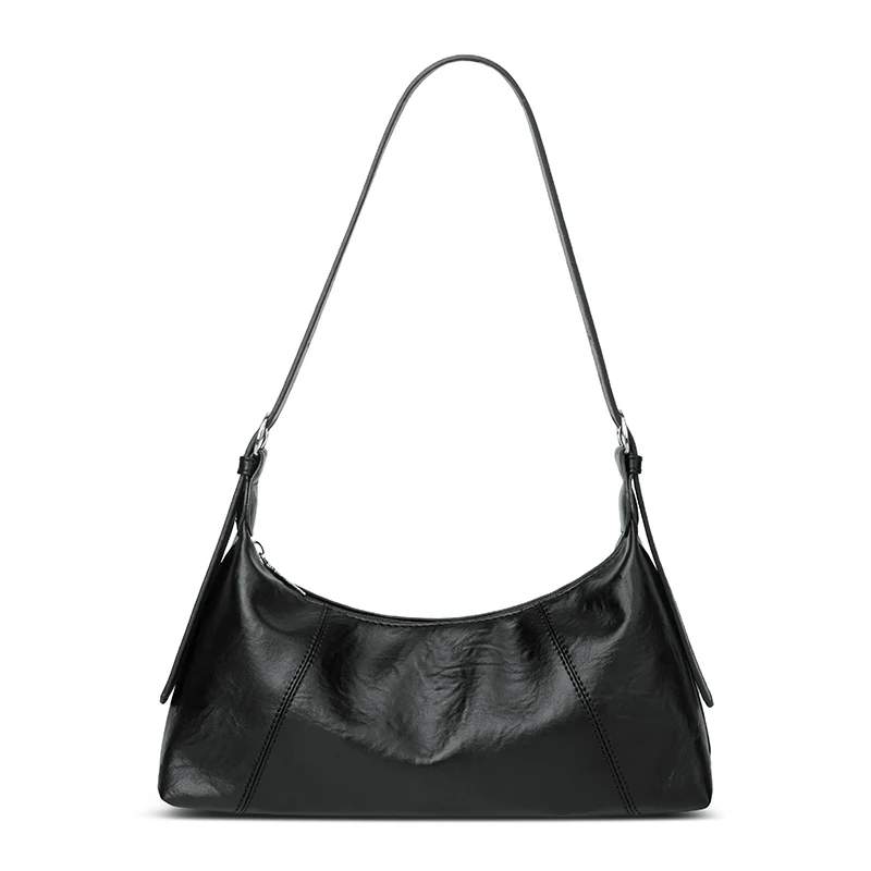 Schultertasche, europäischer und amerikanischer Retro-Stil, modisch und schlicht, Baguette-Tasche zum Tragen unter dem Arm. – Detail 4